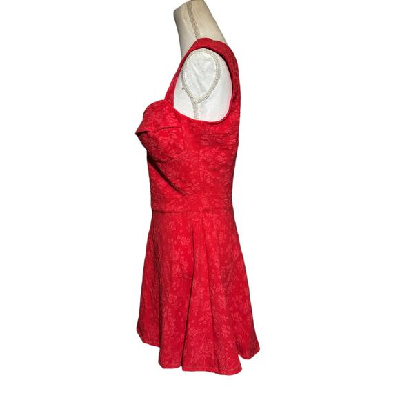 Bettie Page Queen of Pinups Coral & Jade Dress Red Rockabilly size 14 - Picture 5 of 5